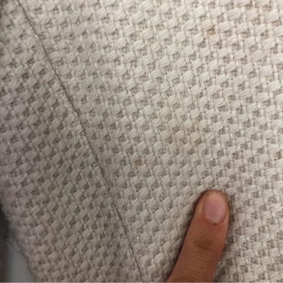 JESSICA SIMPSON Women’s Cream Buttoned Pea Coat Wool BlendSize XS - Picture 4 of 14